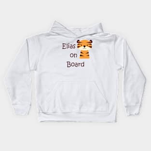 Elias on board baby sticker Kids Hoodie